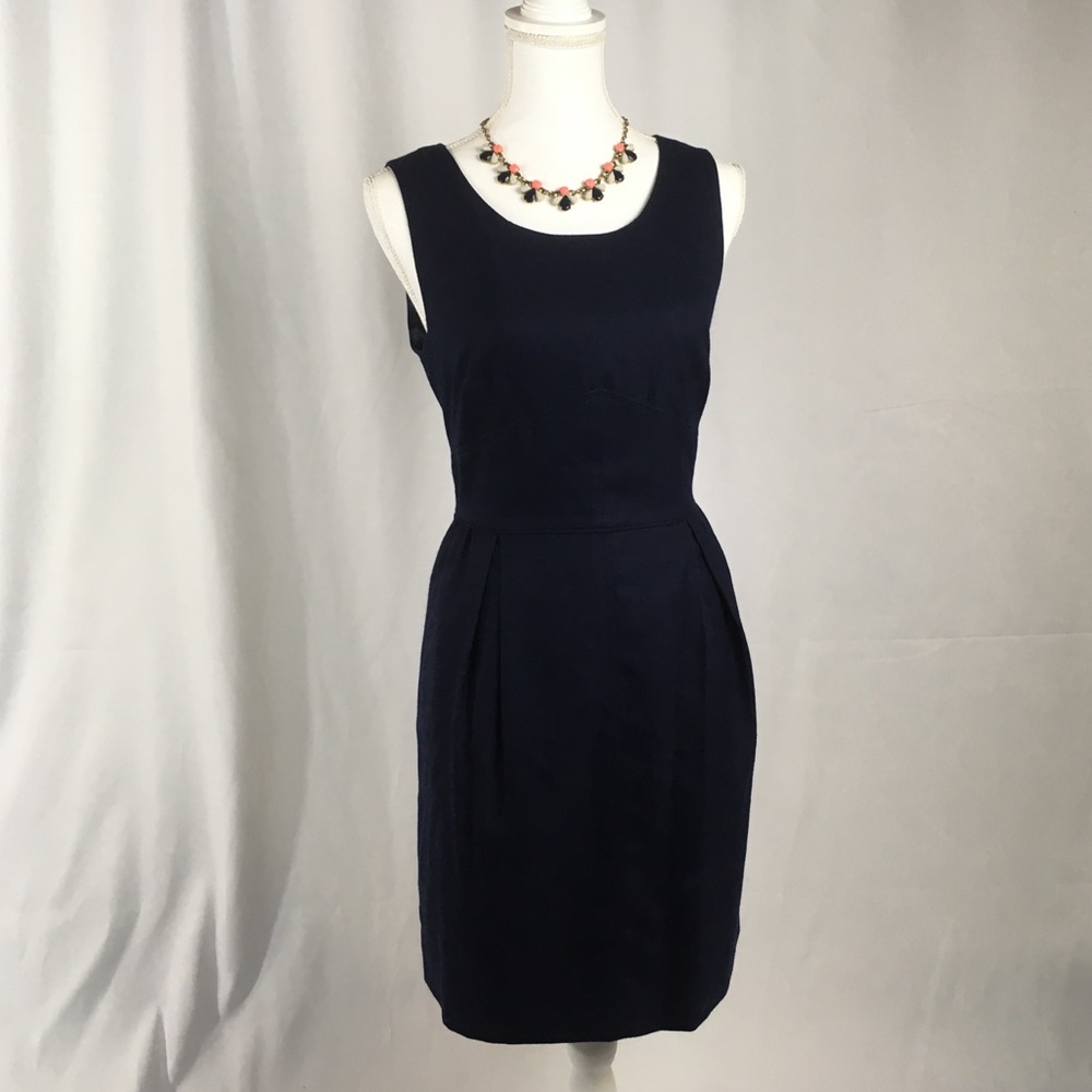 EUC J Crew Factory Navy Blue Dress